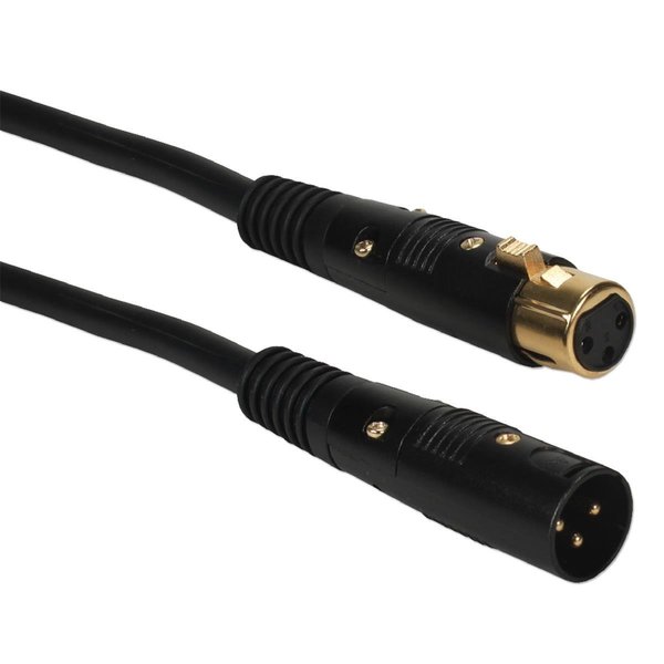 Qvs QVS XLRMFP-06 6 ft. Premium XLR Male to Female Balanced Shielded Audio Cable XLRMFP-06